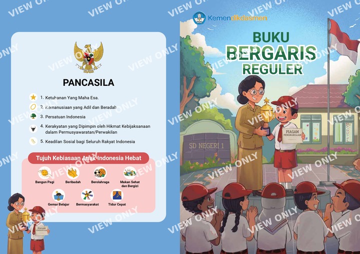 Cover Buku Bergaris Dua